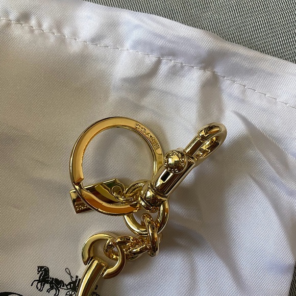 Coach Clear Crystal Cherry Keychain Pink Womens - Picture 5 of 6